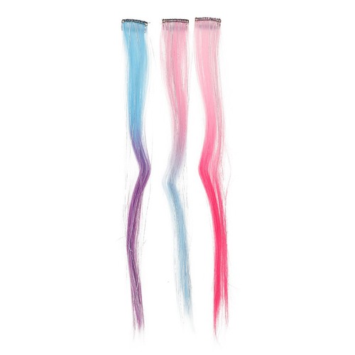 Reusable colored hair tinsel - hair,