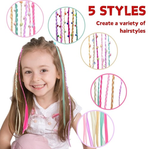 42pcs coloured hair extensions - 42pcs,