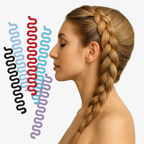 Magic hair braider - magic, bun