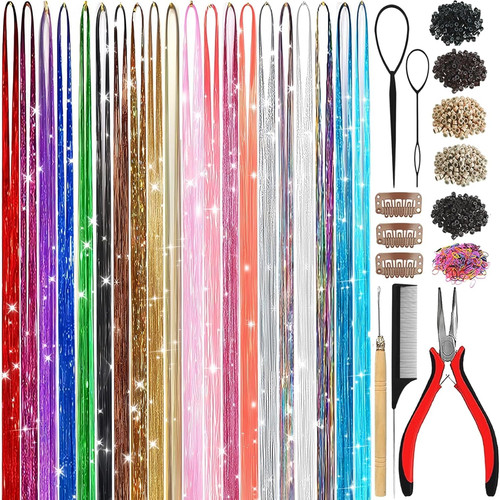 Hair tinsel kit colors 8600 - kit, 20
