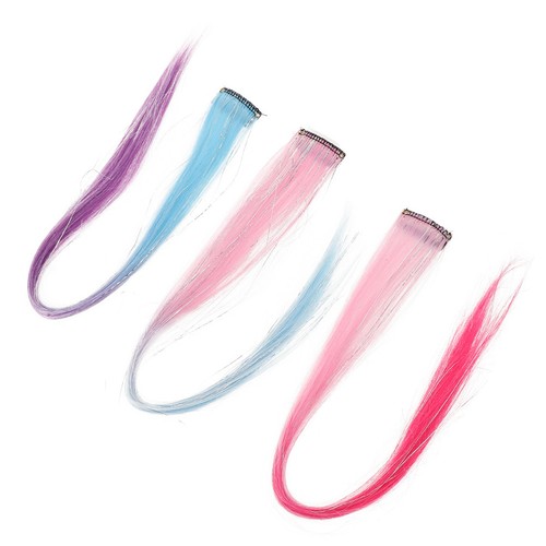 Hair tinsel braiding kit with - tinsel,